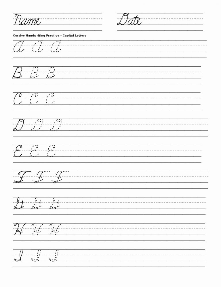 Victorian Cursive Handwriting Worksheets Movedar Free Printable
