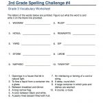 Vocabulary 3Rd Grade Write Spelling Words   Third Grade 3 Worksheet | Grade 3 Vocabulary Worksheets Printable