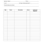 Volunteer Hours Log Sheet Template | Spreedsheets | Pinterest   Free | Community Service Printable Worksheets