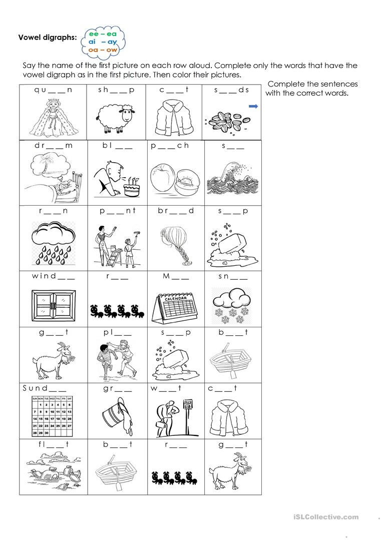Digraphs Worksheets Free Printables Printable Worksheets