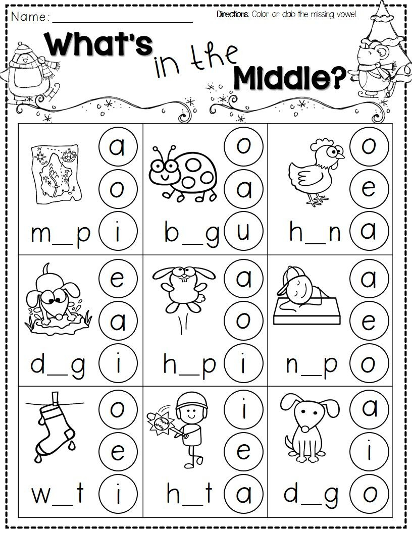 Winter Activities For Kindergarten Free | Kindergarten Literacy | Free Phonics Worksheets Printable