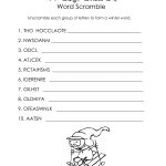 Winter Word Scramble (Free Worksheet!) | Squarehead Teachers | Free Printable Word Scramble Worksheets