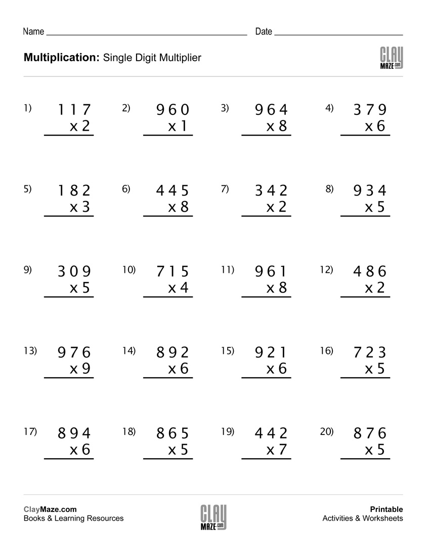 Worksheet : Simple Reading Worksheets Grade English With Answers | Free Printable Double Digit Multiplication Worksheets