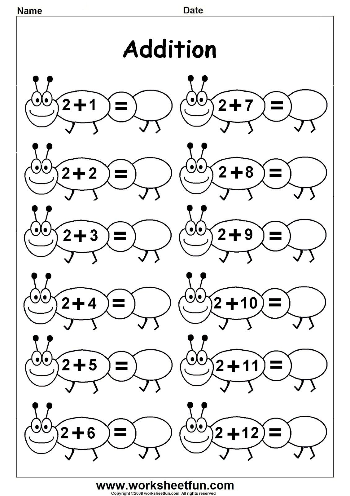 Worksheetfun - Free Printable Worksheets | Ethan School | Free Printable Math Addition Worksheets For Kindergarten