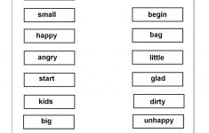 Free Printable English Worksheets For 1St Grade