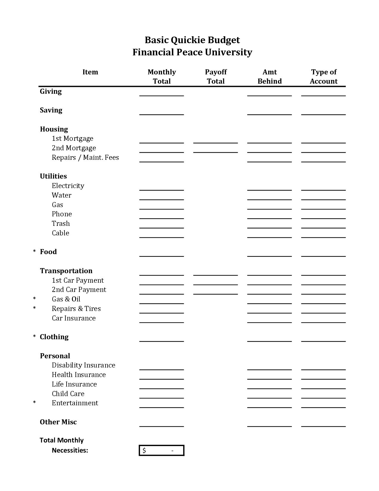 Worksheets. Budget Worksheet Dave Ramsey. Laurenpsyk Free | Free Printable Dave Ramsey Worksheets
