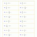 Worksheets For Fraction Multiplication | Printable Fraction Worksheets For Grade 3