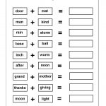 Worksheets On Compound Words With Pictures | Ela Activities | Free Printable Compound Word Worksheets