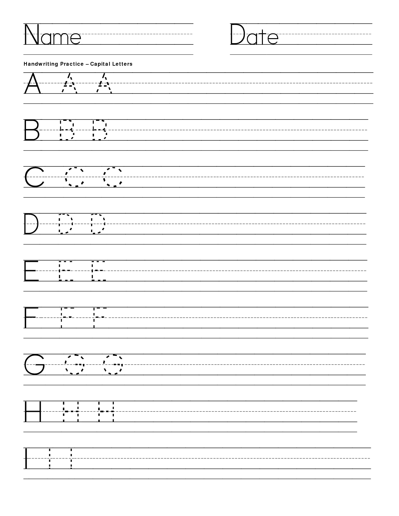 Capital Letters Printable Worksheets Printable Worksheets