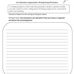 Writing Prompts Worksheets | Argumentative Writing Prompts Worksheets | 6Th Grade Writing Worksheets Printable Free